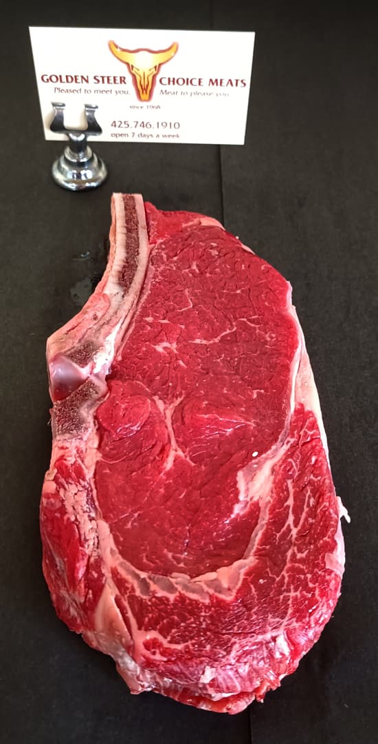 golden steer choice meats bonein ribeye