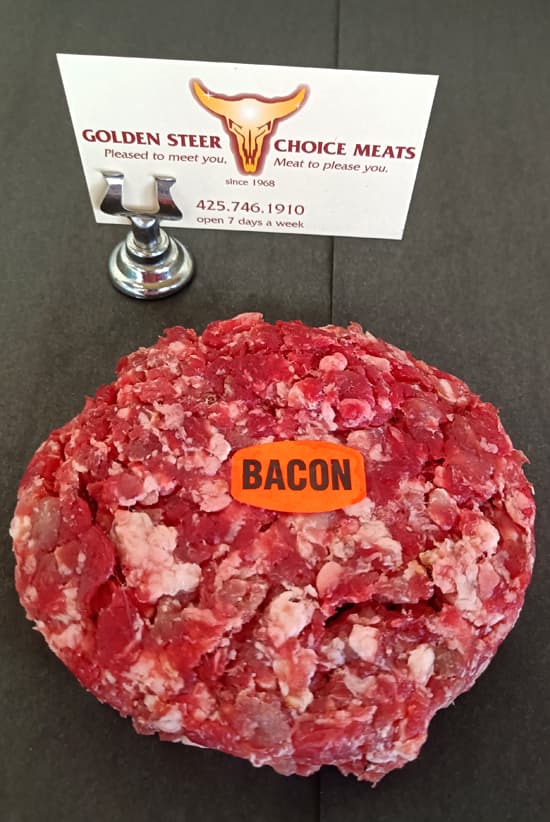 golden steer choice meats bacon burgers