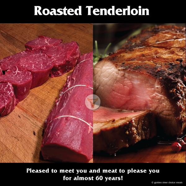 Butcher serving Bellevue, Redmond, and Kirkland since 1968 - Roasted Tenderloin.