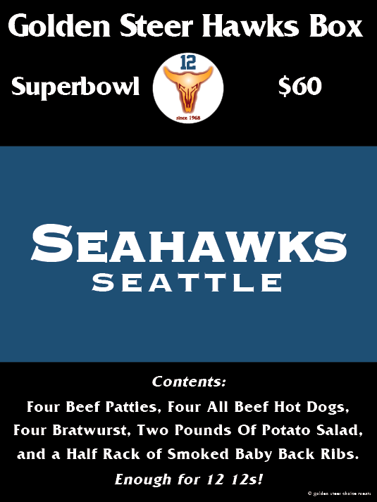 Golden Steer choice meats butcher hawks box